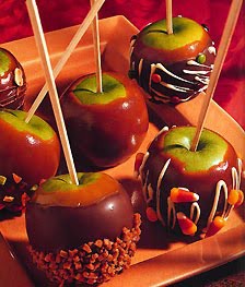 Maçã do amor de chocolate